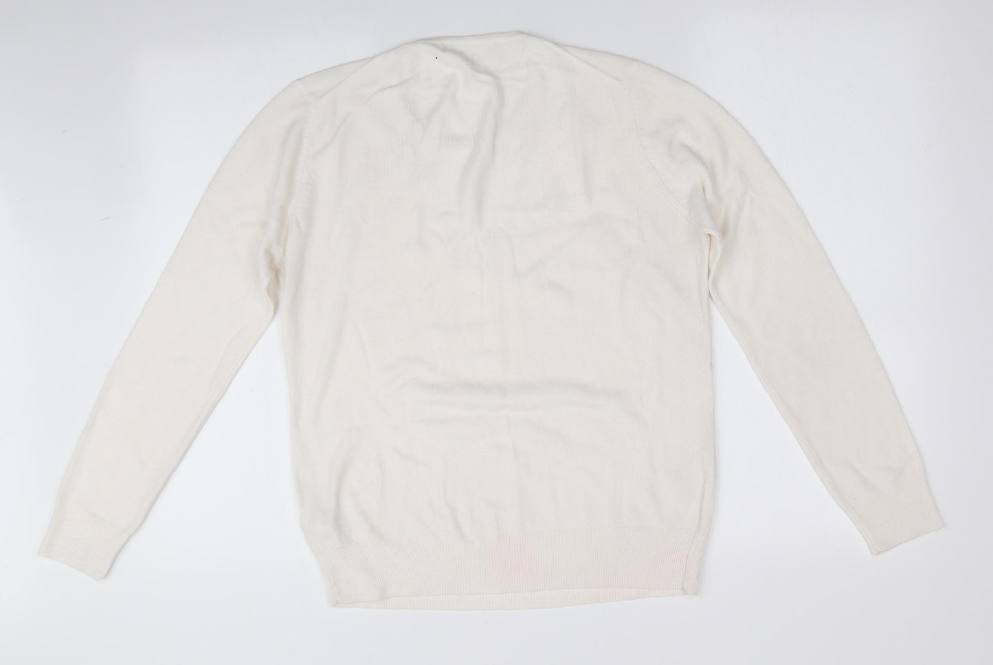 Marks and Spencer Womens Ivory   Pullover Jumper Size 8