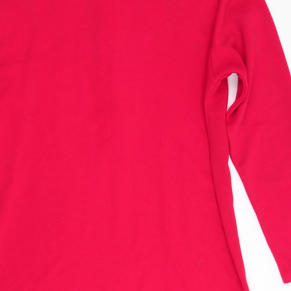 Worthington Womens Red   Tunic Blouse Size L  - Longline Top