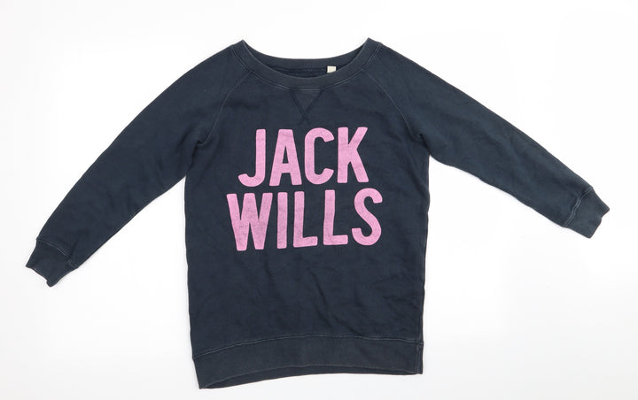 Jack Wills Womens Blue Pullover Sweatshirt Size 8 - Jack Wills
