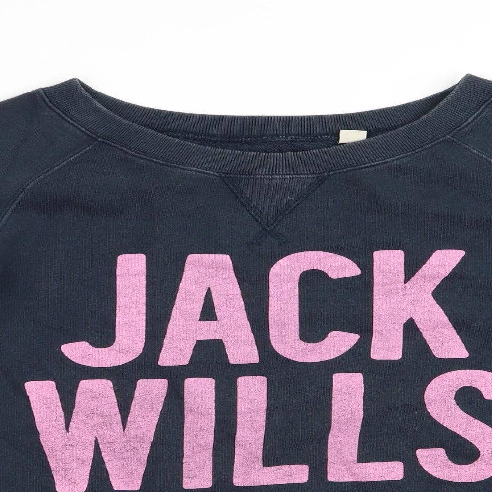 Jack Wills Womens Blue   Pullover Sweatshirt Size 8  - Jack Wills