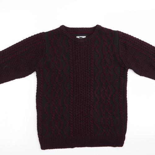 Blackwood Boys Purple   Pullover Jumper Size 9-10 Years  - Chunky knit