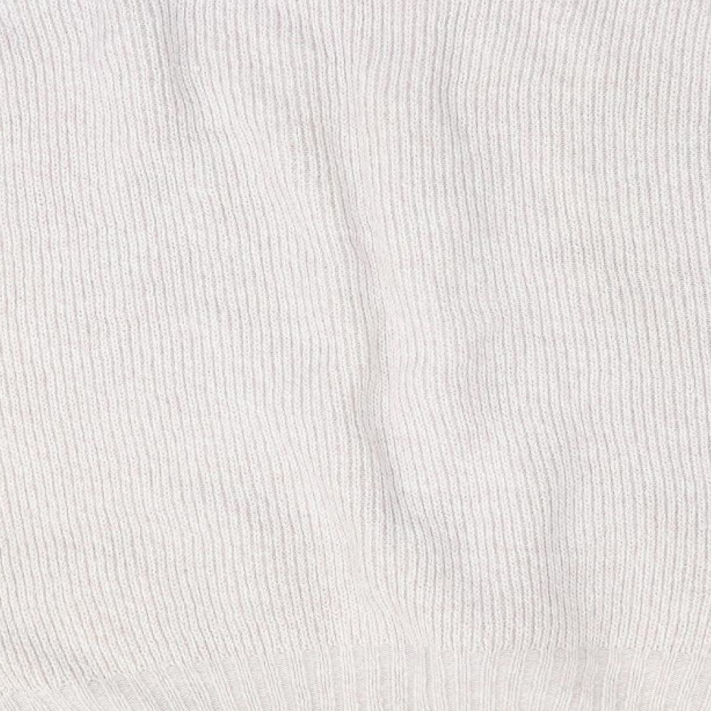 Premier Man Mens Beige Geometric  Full Zip Jumper Size L