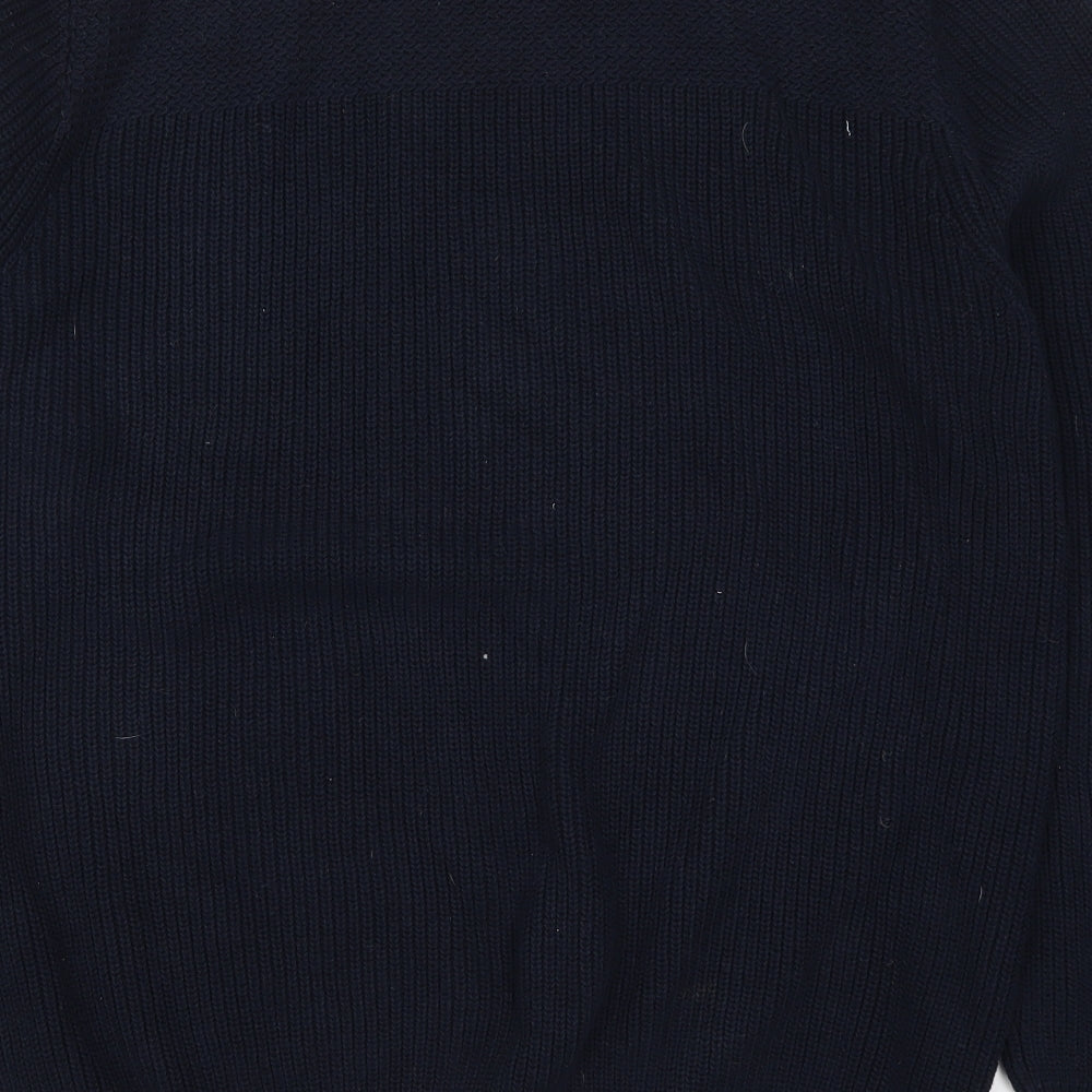 Farah Mens Blue  Knit Pullover Jumper Size 2XL