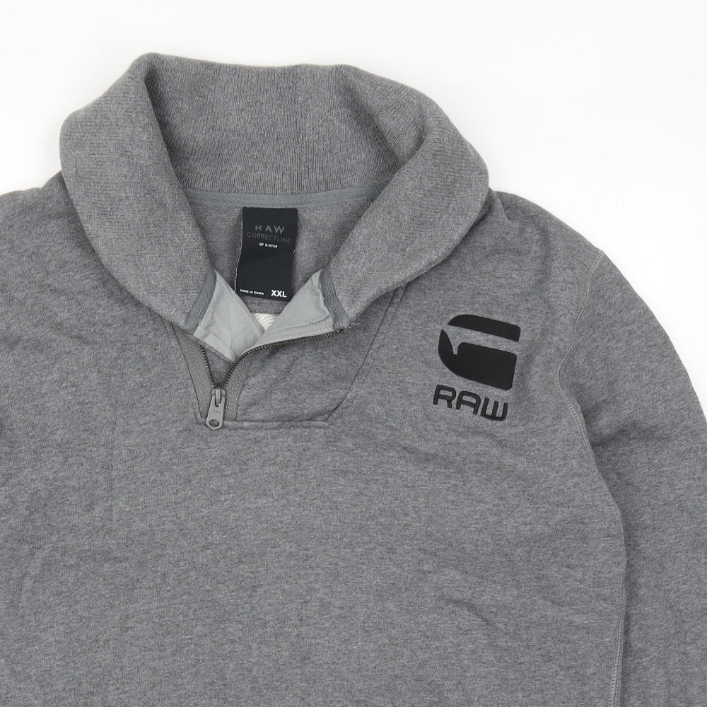 G-Star Mens Grey   Pullover Sweatshirt Size 2XL