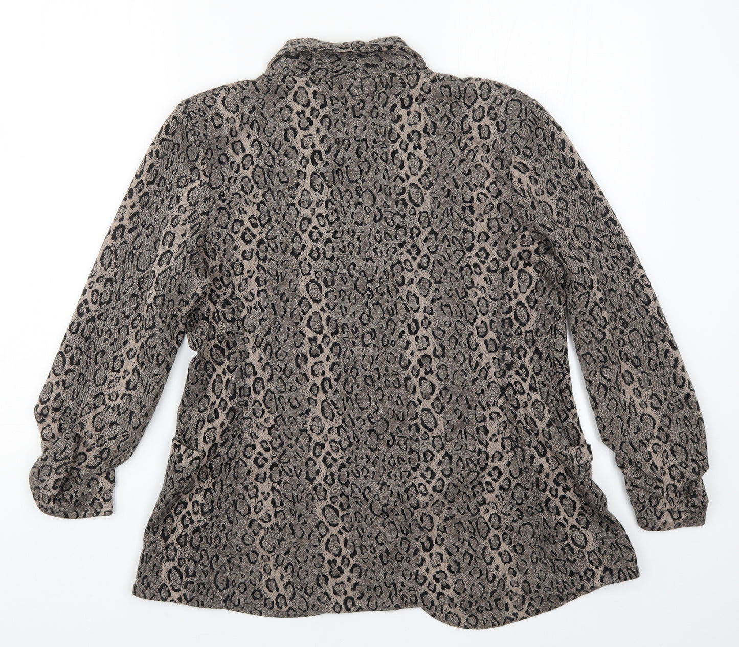 George Womens Brown Animal Print  Jacket  Size 14