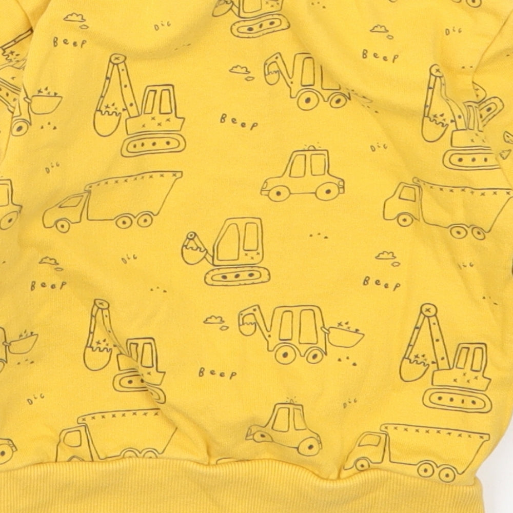 George Boys Yellow   Basic T-Shirt Size 18-24 Months  - Diggers