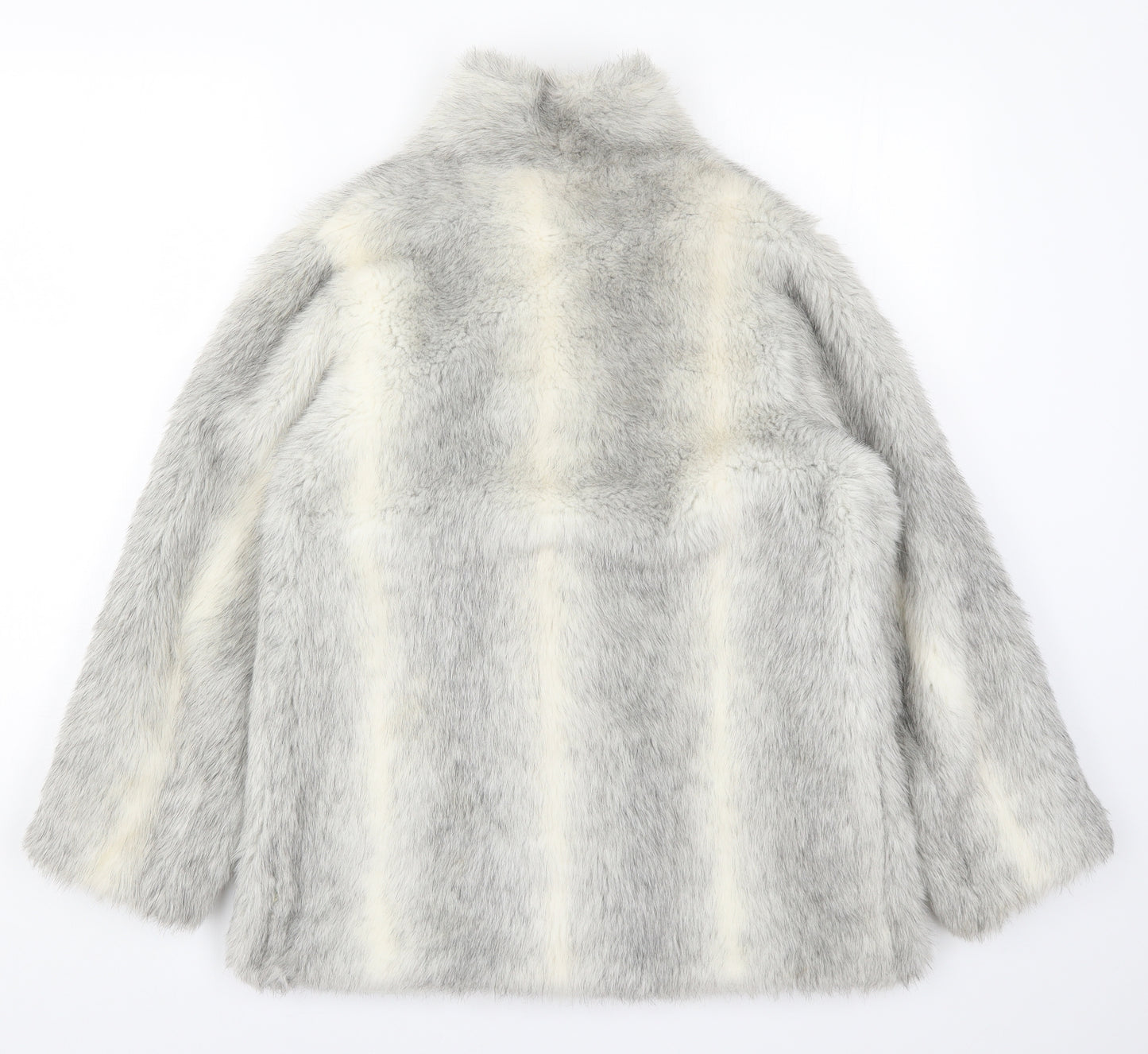 Preworn Womens Grey   Overcoat Coat Size 10