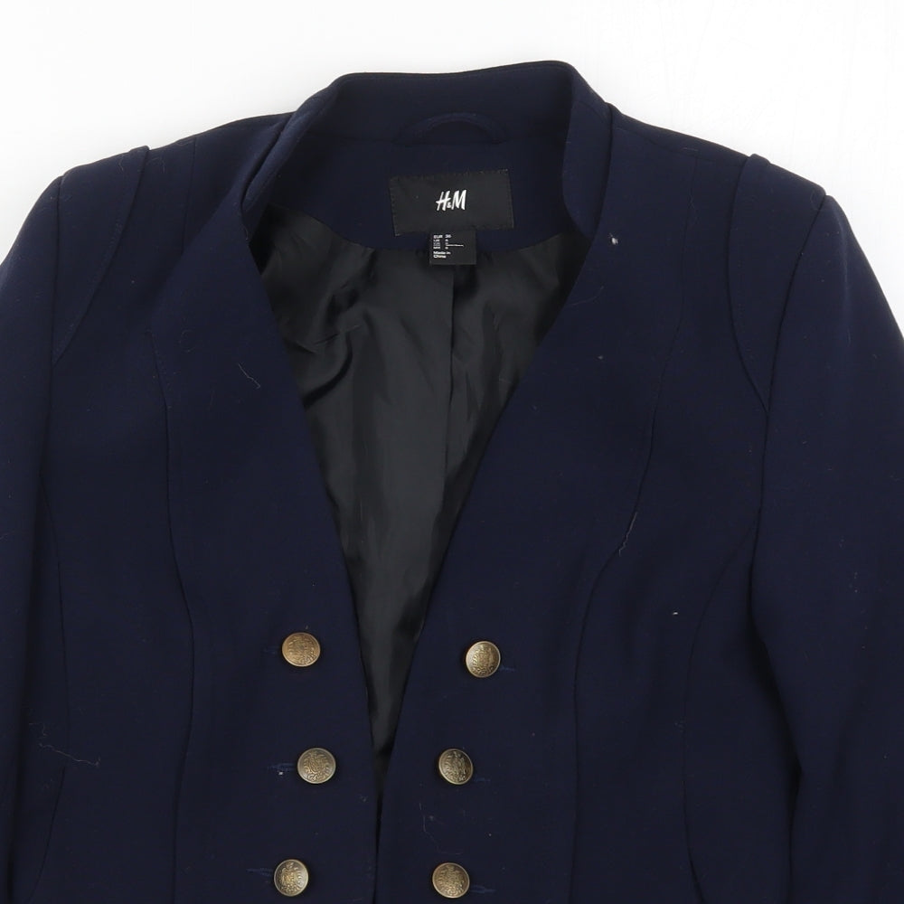 H&M Womens Blue   Jacket  Size 8