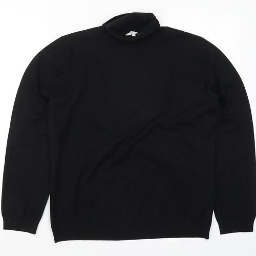 Country Casuals Womens Black  Knit Pullover Jumper Size XL
