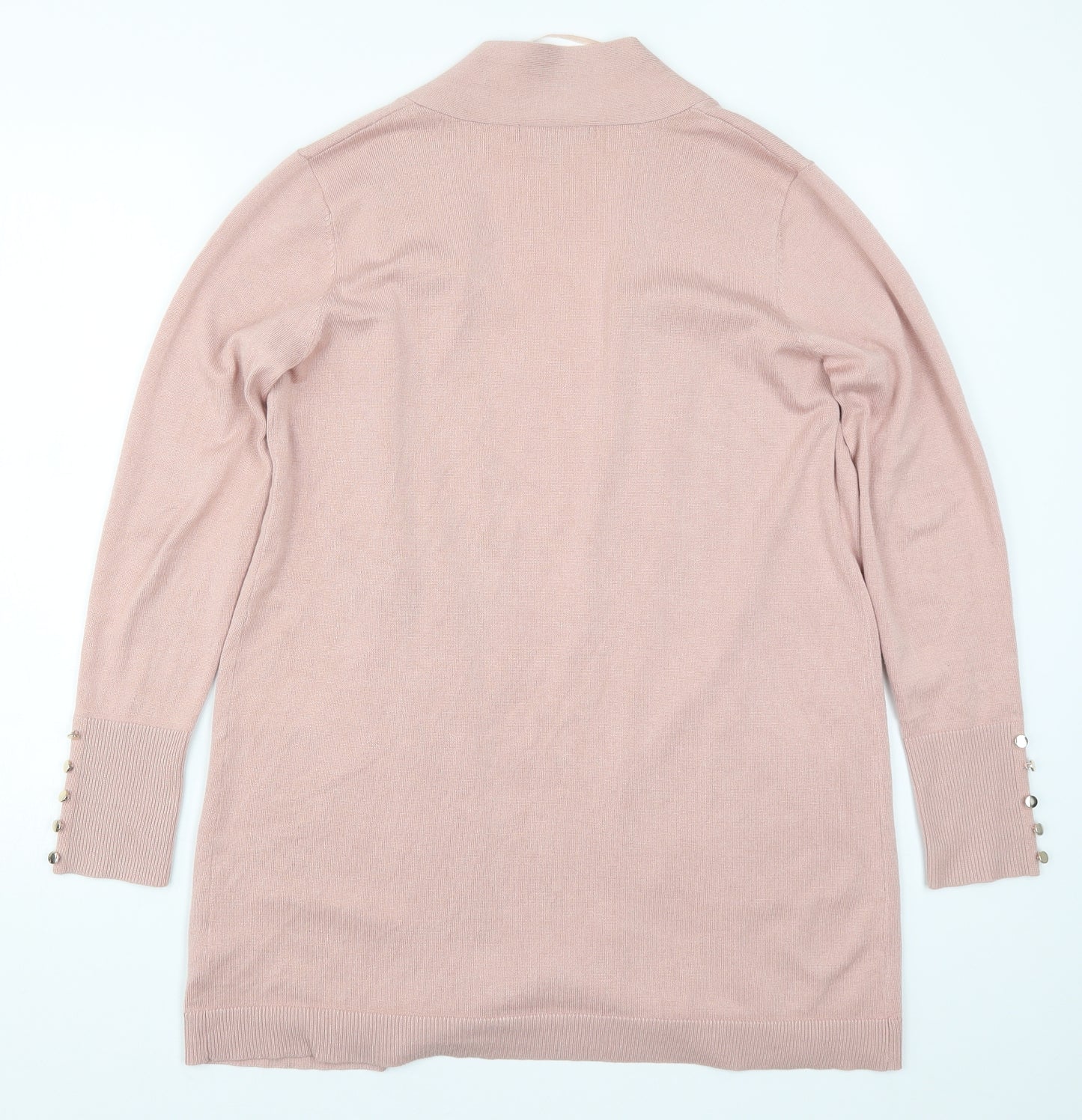 Primark Womens Pink  Knit Cardigan Jumper Size 12