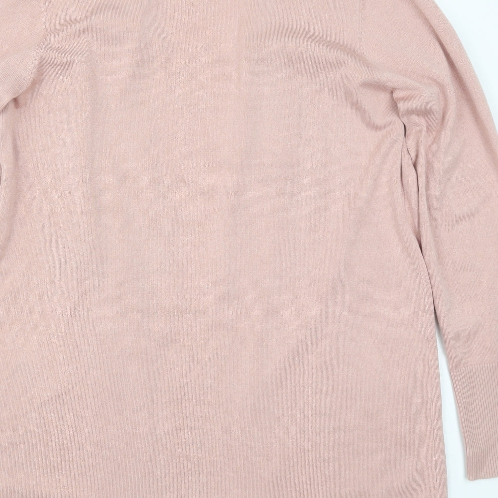 Primark Womens Pink  Knit Cardigan Jumper Size 12