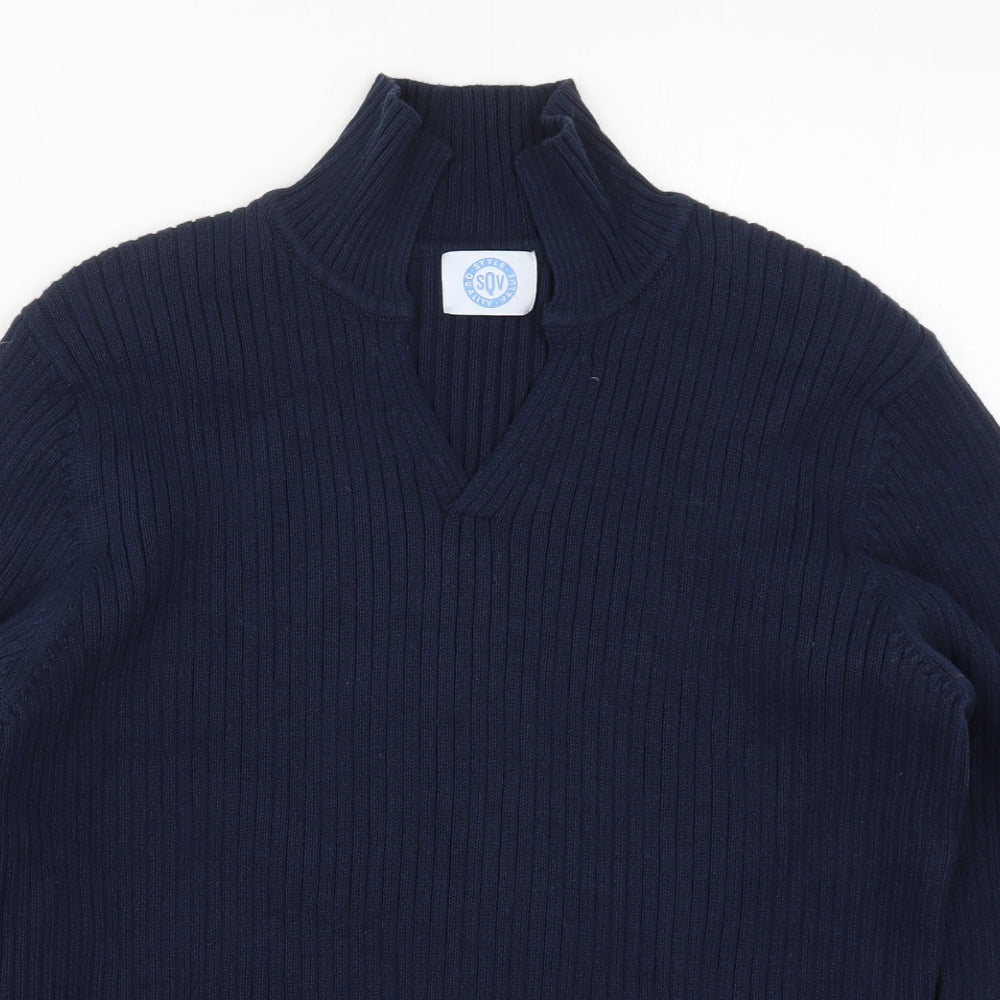 SQV Womens Blue  Knit Pullover Jumper Size 18