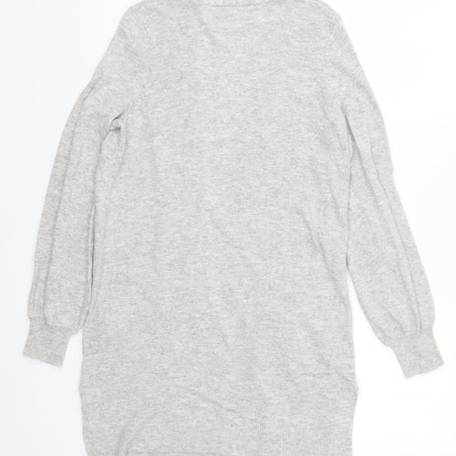 Marks and Spencer Womens Grey  Knit Cardigan Jumper Size S