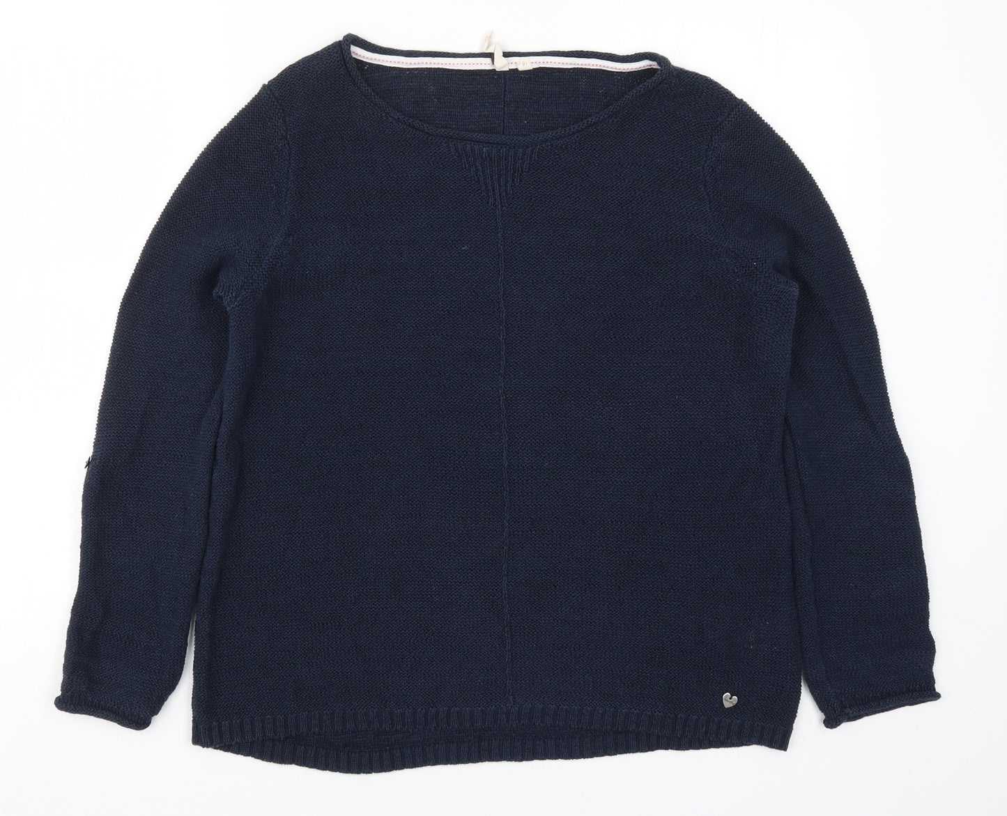 White Stuff Womens Blue  Knit Pullover Jumper Size 16