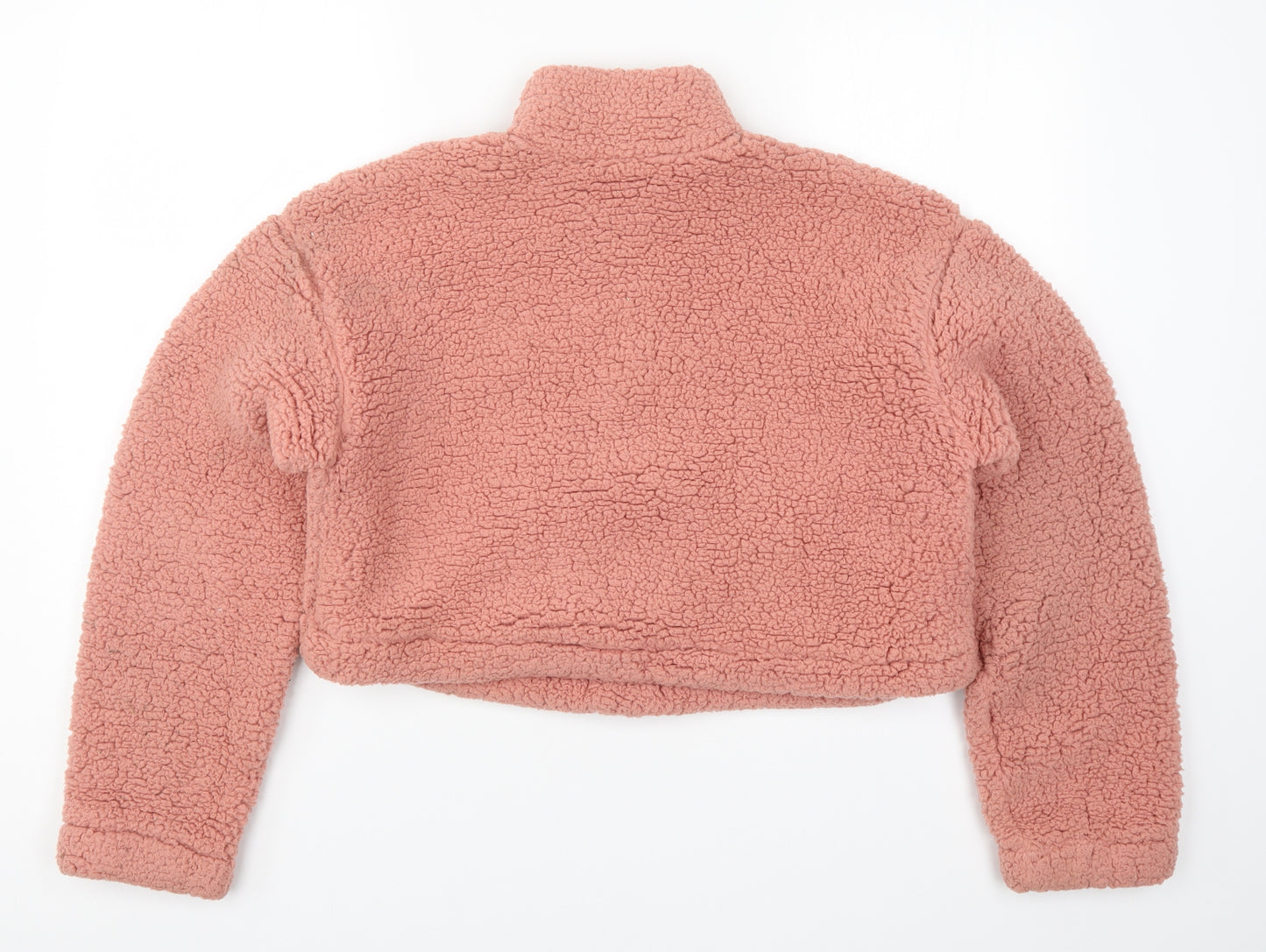 Topshop Womens Pink  Fleece Jacket  Size 6