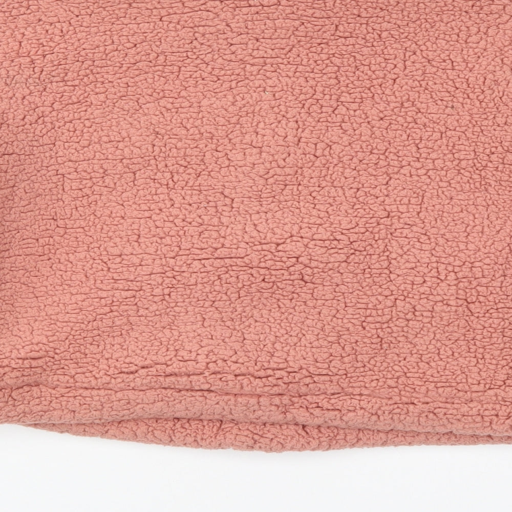 Topshop Womens Pink  Fleece Jacket  Size 6