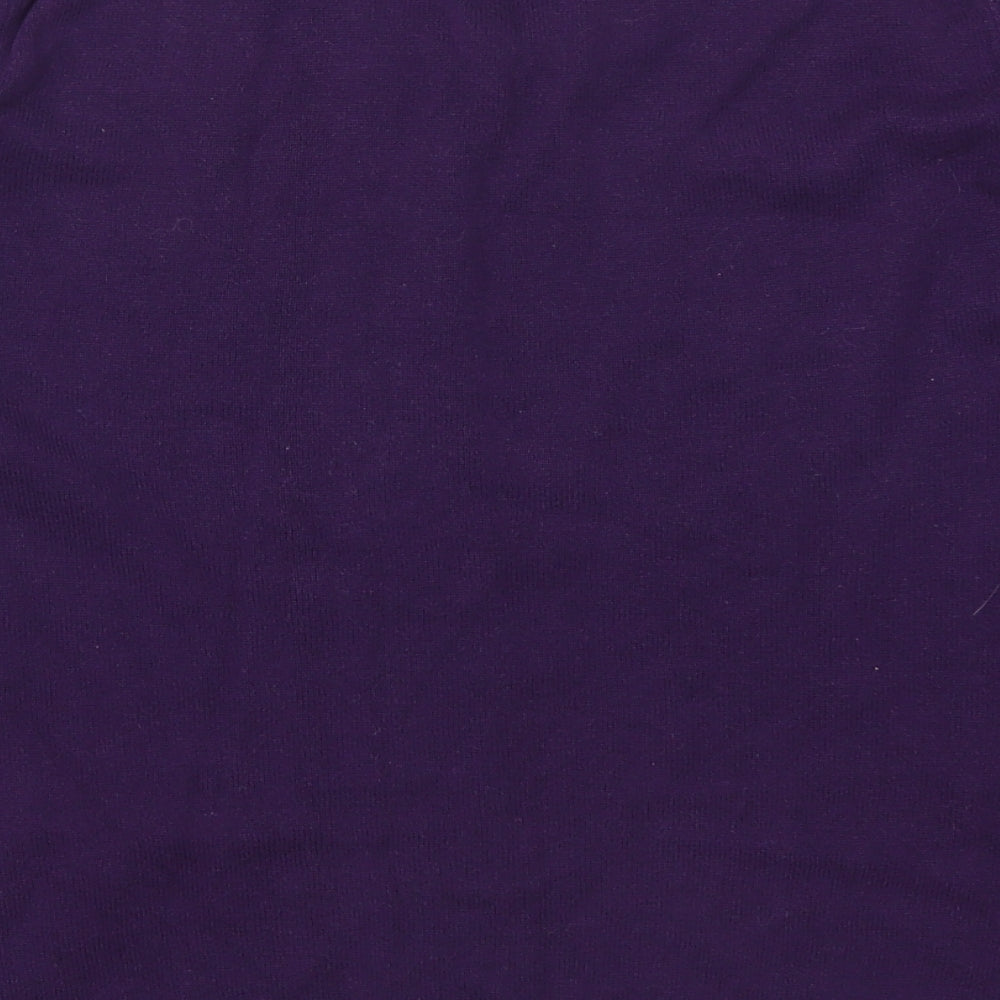 Entropy Womens Purple  Knit Pullover Jumper Size L