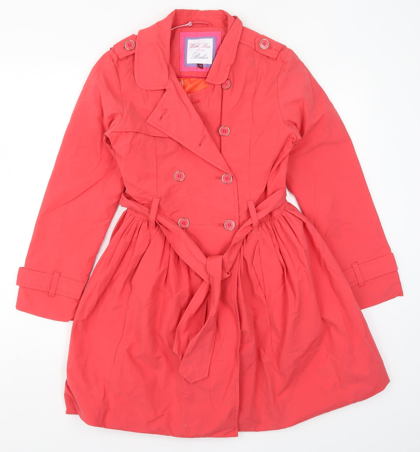Ted Baker Girls Pink   Trench Coat Coat Size 11-12 Years