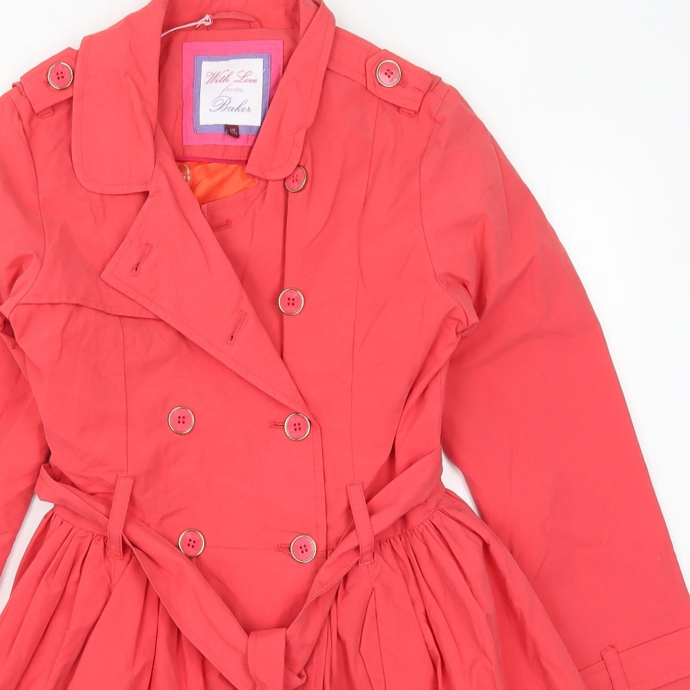 Ted Baker Girls Pink   Trench Coat Coat Size 11-12 Years