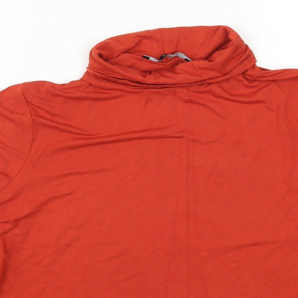 Very Womens Orange   Basic T-Shirt Size 16