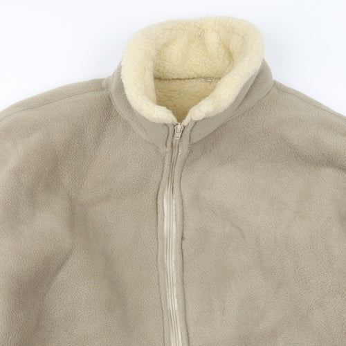 Preworn Womens Beige  Flannel Jacket  Size M