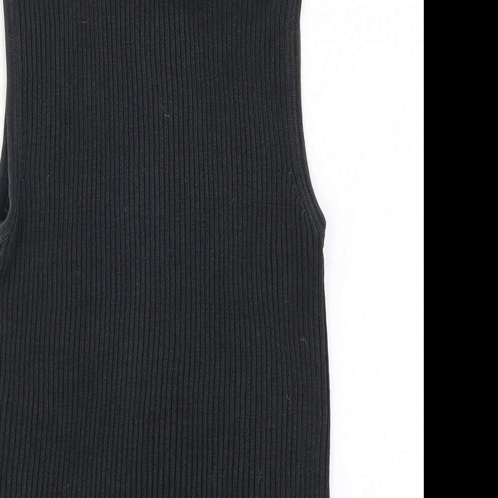 Viz A Viz Womens Grey  Knit Vest Jumper Size S