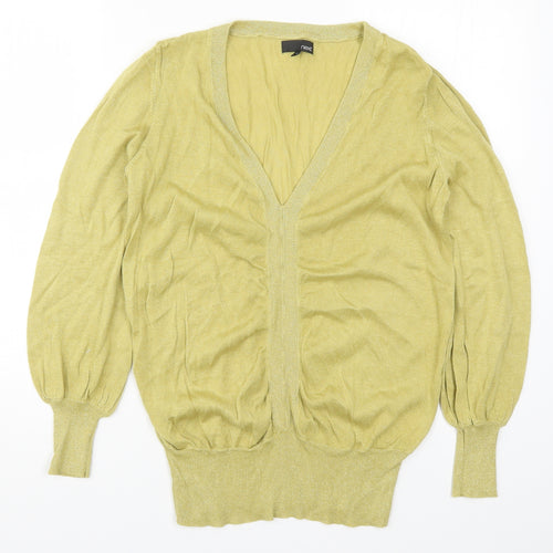NEXT Womens Yellow  Knit Pullover Jumper Size 16