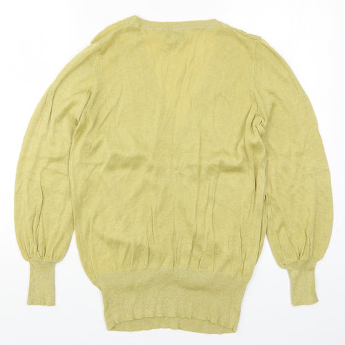 NEXT Womens Yellow  Knit Pullover Jumper Size 16