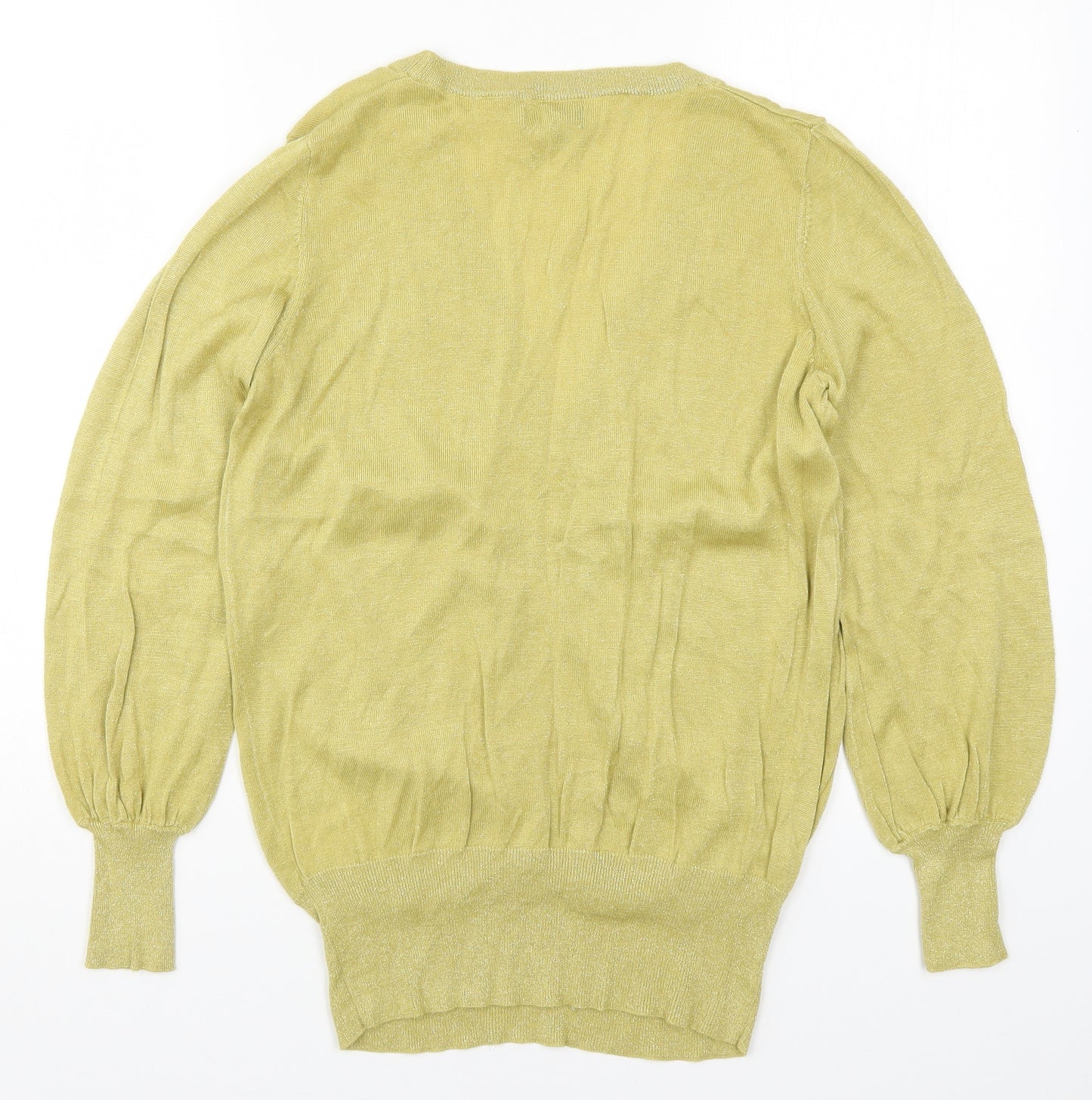 NEXT Womens Yellow  Knit Pullover Jumper Size 16