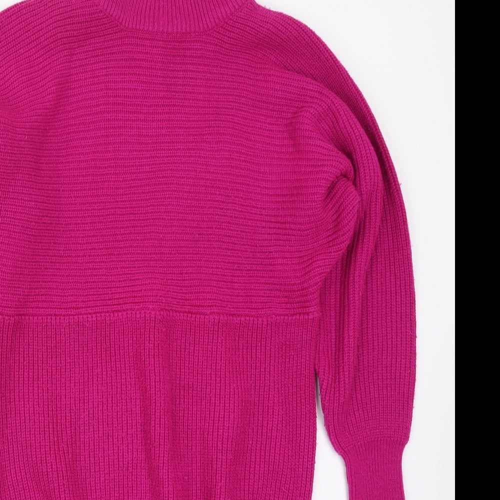 Michel Womens Pink  Knit Jumper Dress  Size M