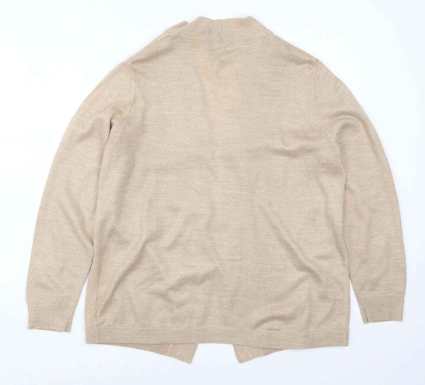 Papaya Womens Beige  Knit Cardigan Jumper Size 18