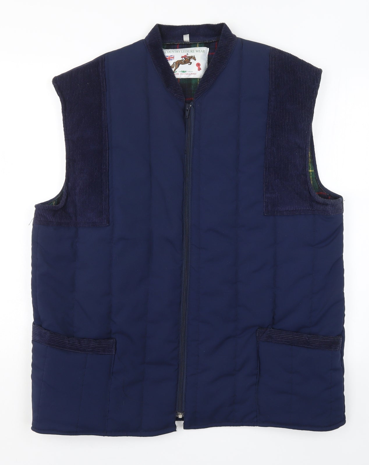 Country Leisure Wear Mens Blue   Gilet Coat Size XL