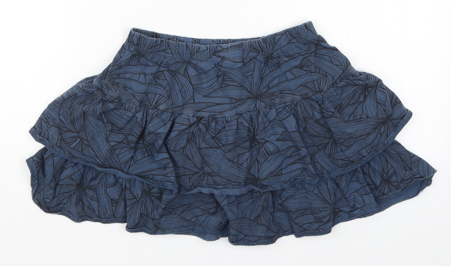La Redoute Girls Blue Floral  Skater Skirt Size 12 Years