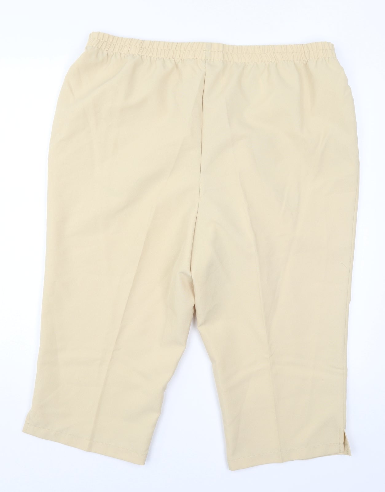 Preworn Womens Beige   Cropped Trousers Size 22