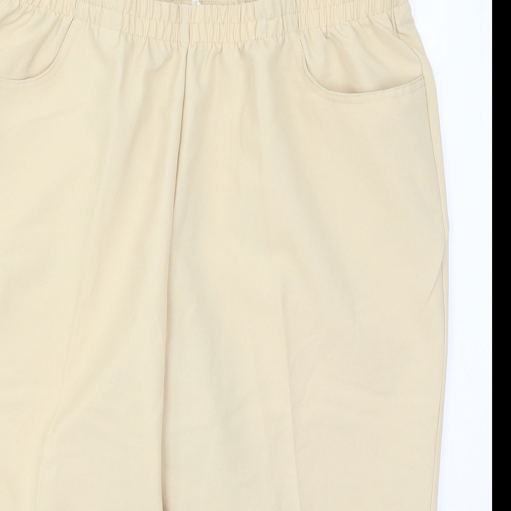 Preworn Womens Beige   Cropped Trousers Size 22