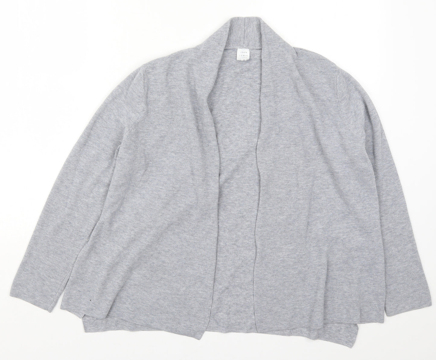 John Lewis Womens Grey   Cardigan Jumper Size 12