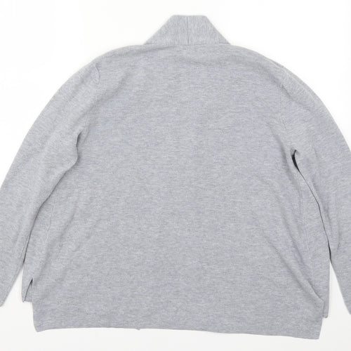 John Lewis Womens Grey   Cardigan Jumper Size 12