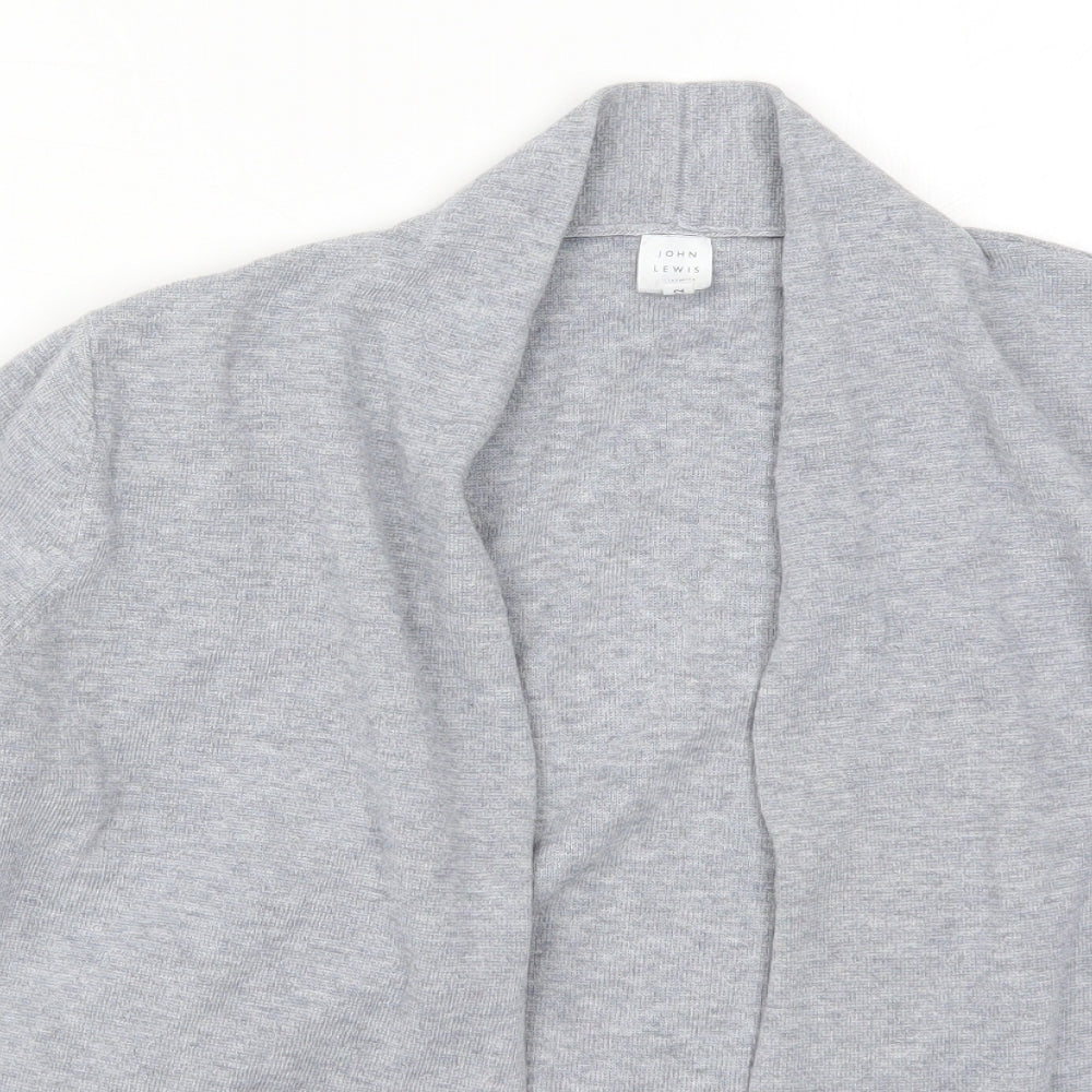 John Lewis Womens Grey   Cardigan Jumper Size 12