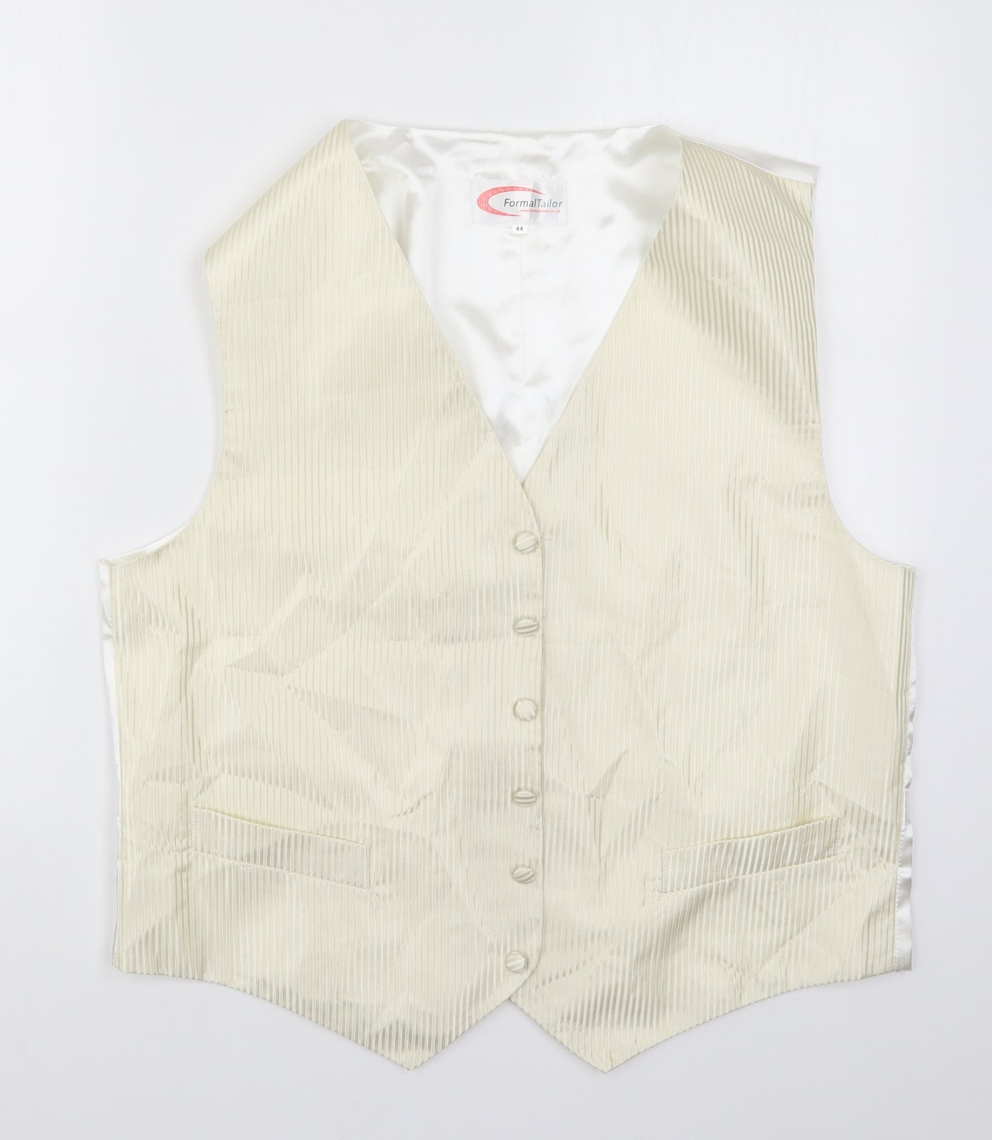Formal Tailor Mens Ivory   Jacket Waistcoat Size XL  - Cream Coloured