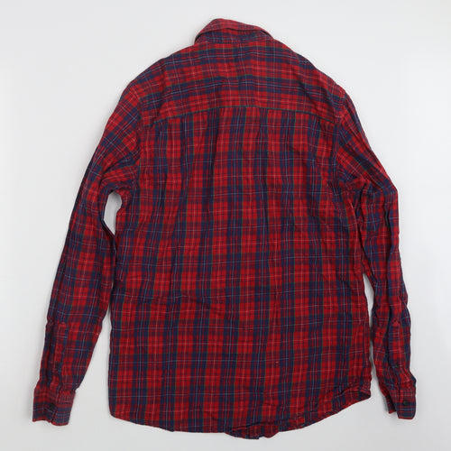 Matalan Mens Red Check   Button-Up Size M