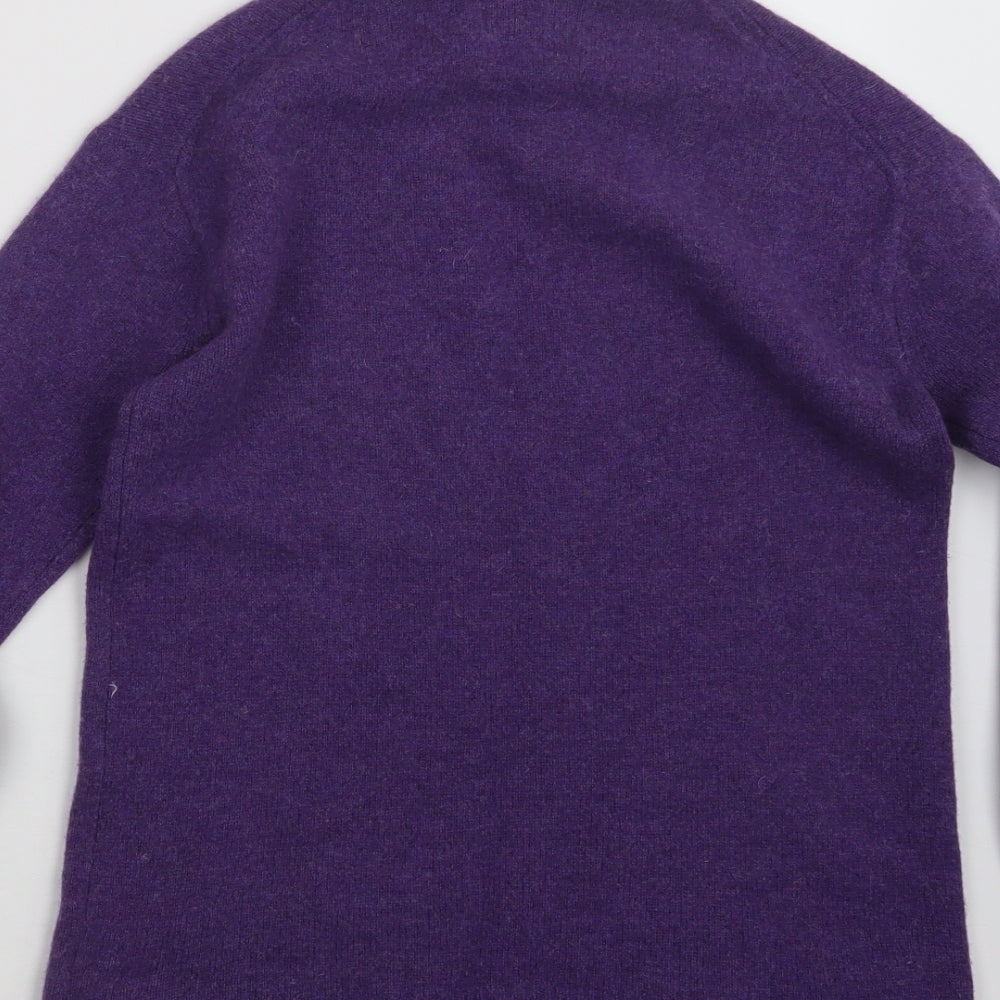 Arabella & Addison Womens Purple  Knit Pullover Jumper Size 10