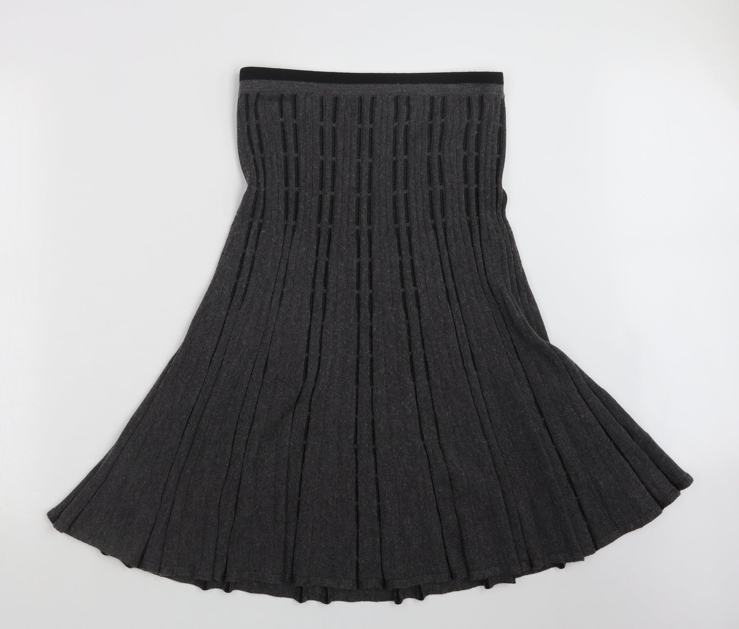 John Lewis Womens Grey   A-Line Skirt Size 12