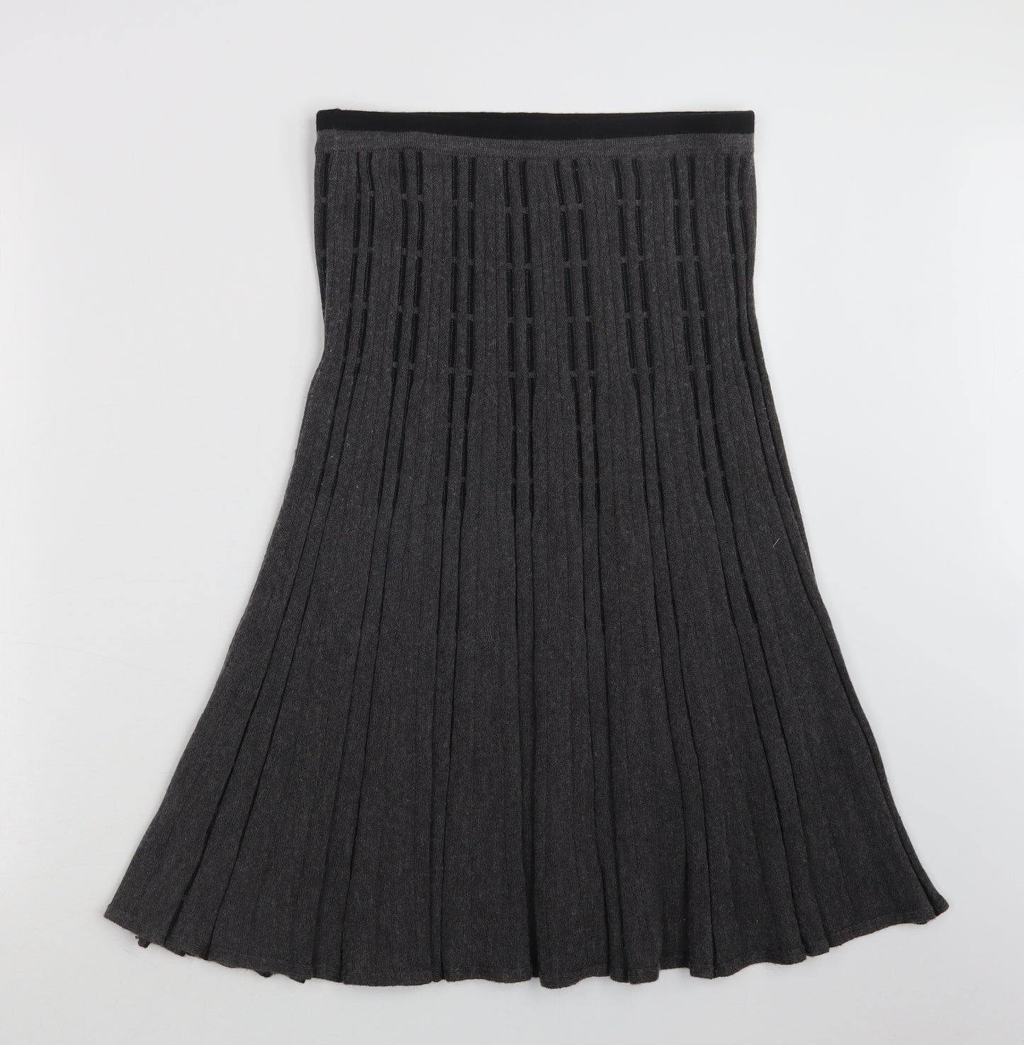 John Lewis Womens Grey   A-Line Skirt Size 12