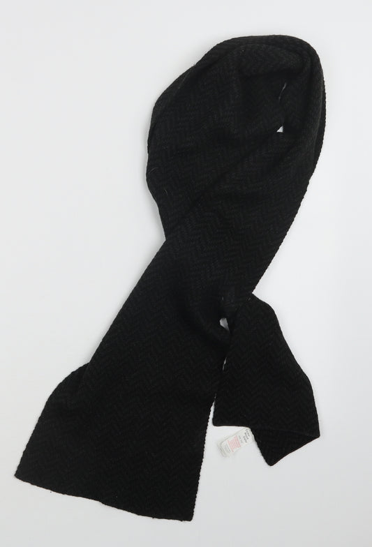 Cedar Wood State Mens Black  Knit Scarf  One Size