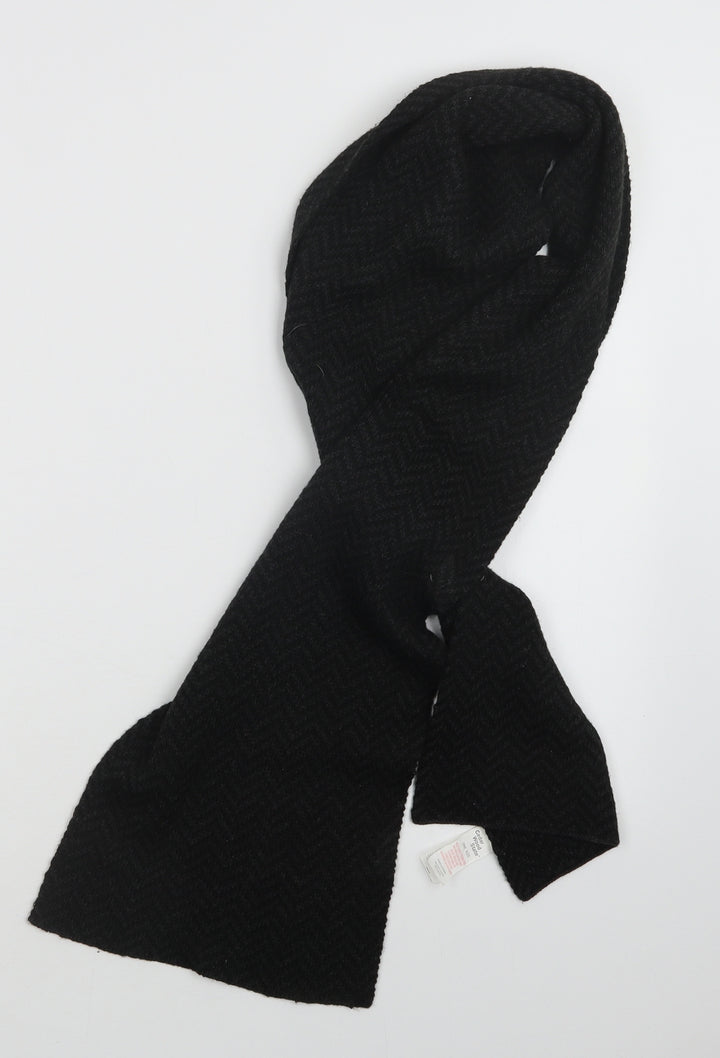 Cedar Wood State Mens Black  Knit Scarf  One Size