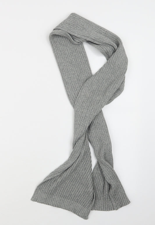 Preworn Mens Grey  Knit Scarf  One Size