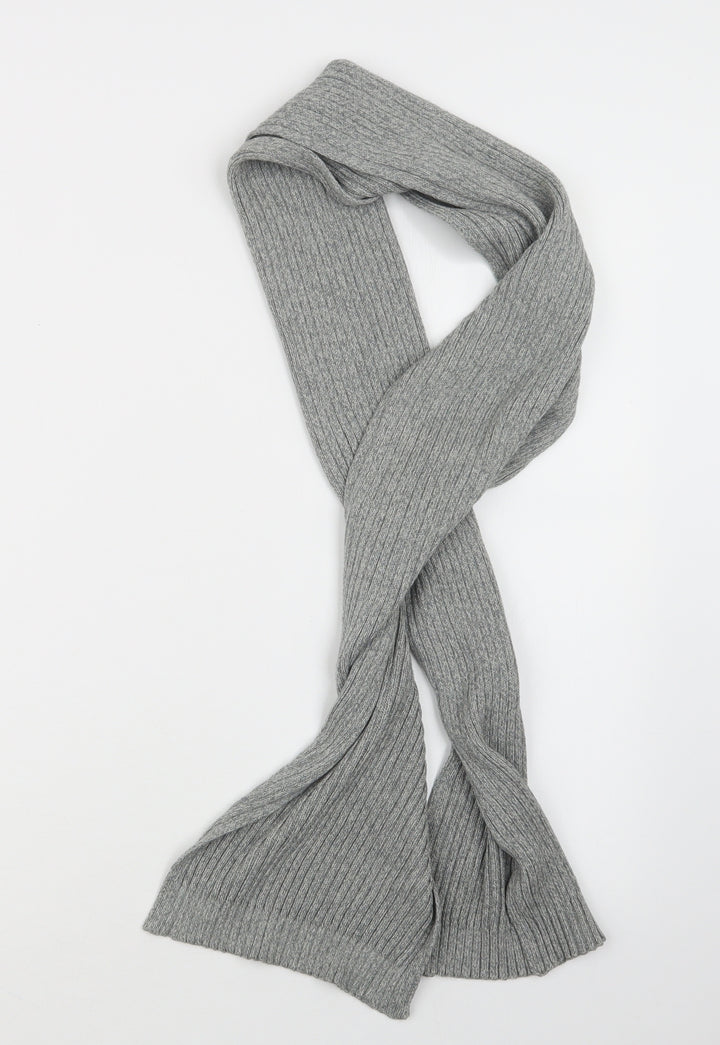 Preworn Mens Grey  Knit Scarf  One Size