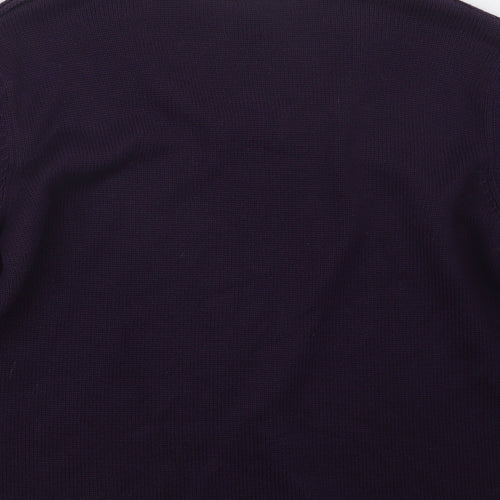 Olsen Womens Purple  Knit Pullover Jumper Size 16