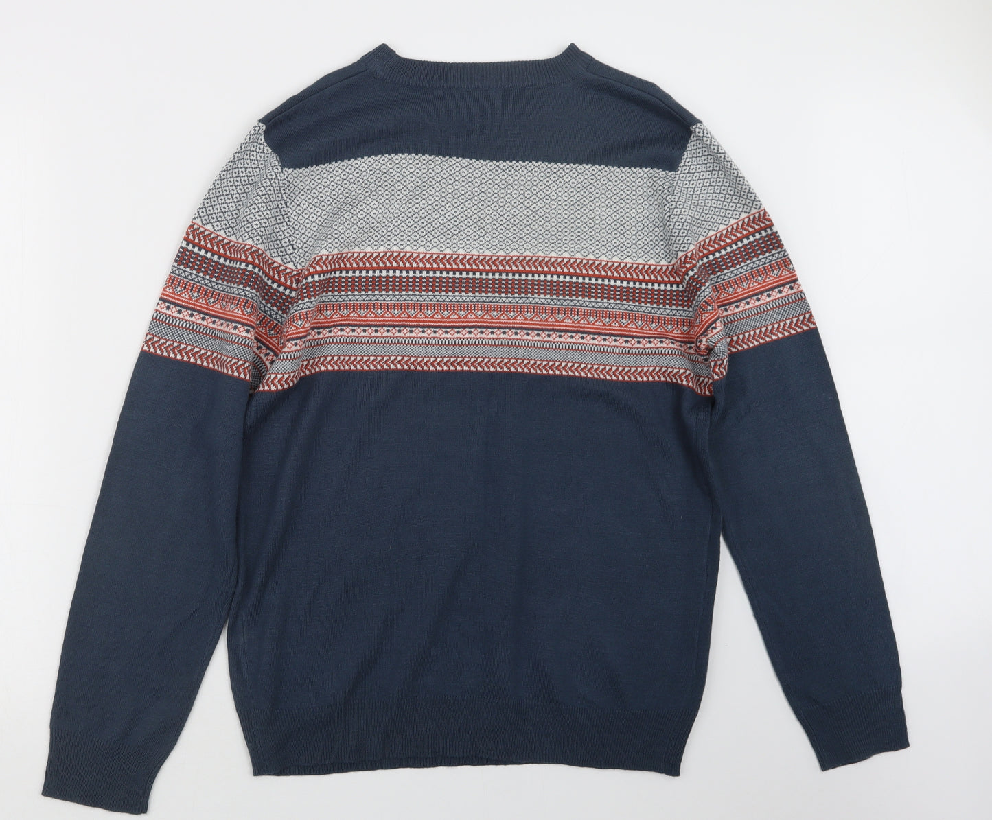 Cedar Wood State Mens Blue  Knit Pullover Jumper Size M