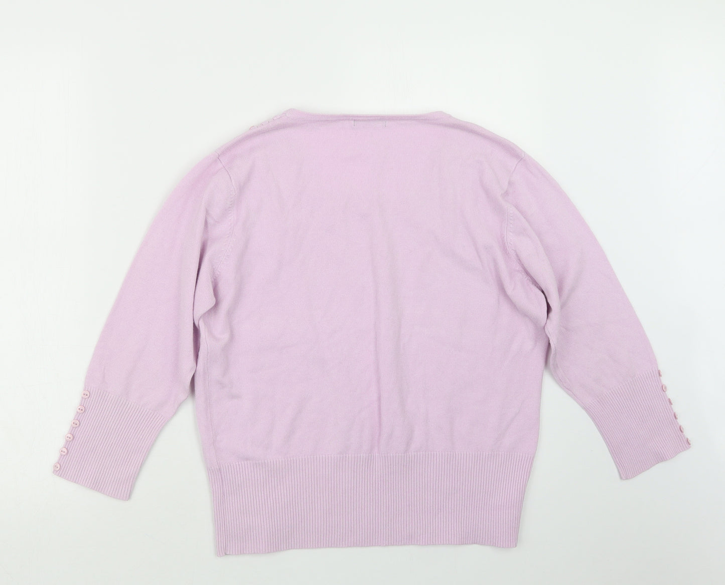 Roman Womens Pink  Knit Pullover Jumper Size 14